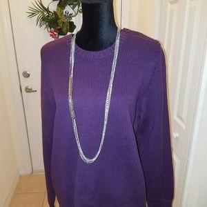 Lands' End Women's Purple Sweater